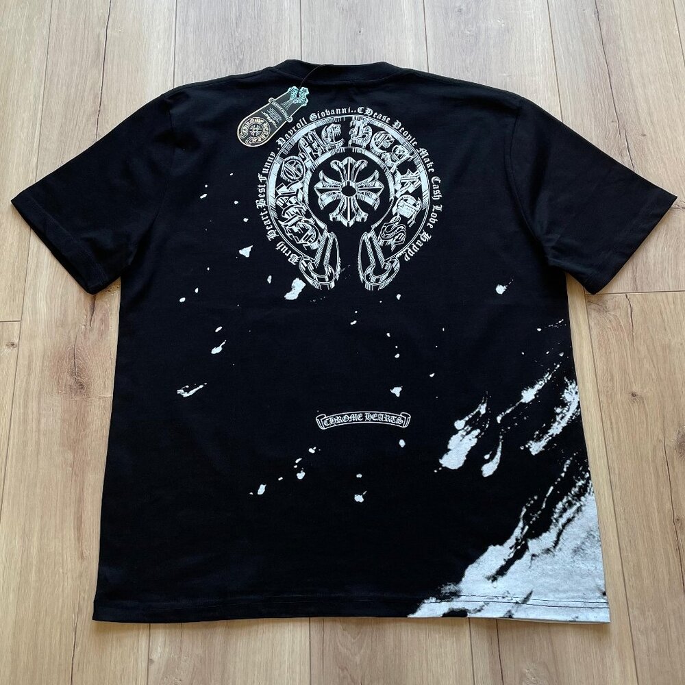 XL Chrome Hearts Black Relaxed Fit T-Shirt Cotton Black